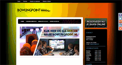 Desktop Screenshot of bowlingpoint.nl